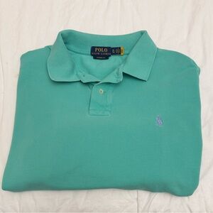 Ralph Lauren Men's Aqua Polo Shirt